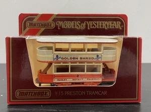 Matchbox Models of Yesteryear Y-15 Preston Tramcar Golden Shred Marmalade - Picture 1 of 7