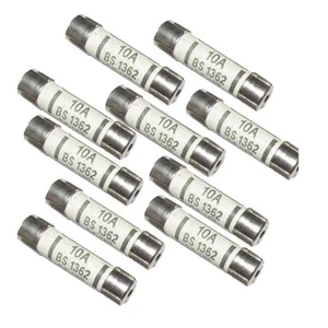 6 Mm X 25 Mm 240 V 10 A BS1362 Keramiksicherung - Afbeelding 1 van 3