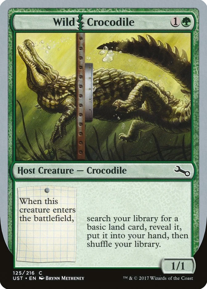 Magic the Gathering (mtg): UST: Wild Crocodile - Image 1 of 1