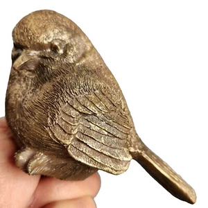 3x4.5" Antiqued Silver Metallic Finish Resin Realistic Detailed Bird Wingspan - Picture 1 of 8