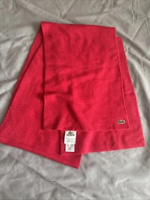 Bufanda suave rosa rosa Lacoste para mujer RN87651  Foto 1 de 4