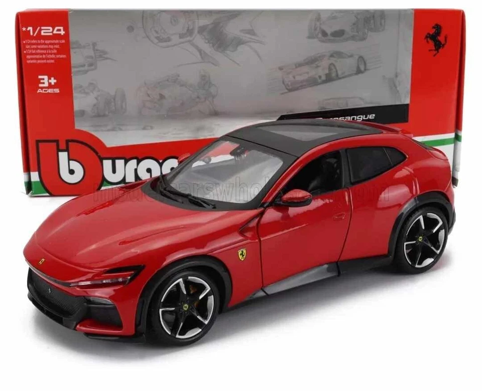 Ferrari Purosangue SUV 2022 Rosso Red - Burago 1:24 Nuovo - Immagine 1 di 1