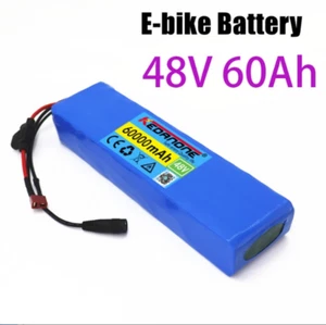 New Li-ion Battery 48V 60Ah 13S2P BMS electric T+DCPlug +54.6A charger - Picture 1 of 6