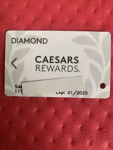 Caesars Rewards Diamond Card Prefix 177 Expires 1/25©️2023 - Bild 1 von 2