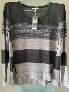 EILEEN FISHER Ash Scoop Neck Knit Top, Organic Linen Size S Retail $188 NWT - Picture 1 of 1