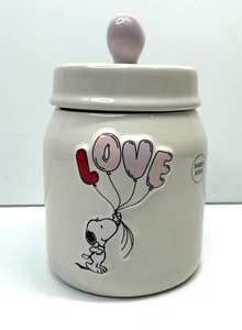 Tarro bote Snoopy día de San Valentín Rae Dunn Peanuts 2025 “Made With Love” - Imagen 1 de 6