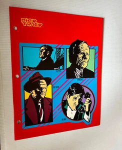 DICK TRACY THE MOVIE -- Red Villain Portraits School Folder (1990) -- Vintage - Bild 1 von 2