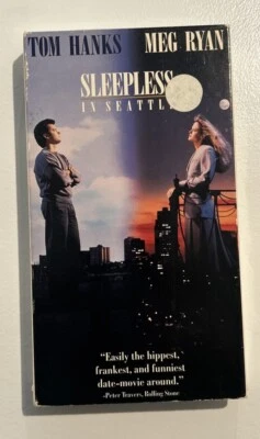 Sleepless in Seattle VHS 1993 Tom Hanks Meg Ryan Good Condition VHS Tape - Image 1 of 2