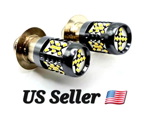 🌟2 Superior H/L LED Light Bulbs for Yamaha YXR45F/YXR66F Rhino 2004-2009⬆️Visib - Picture 1 of 9