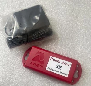 Avtech Room Alert 3E Environment Monitor RA3E-D7340C w/ AC Power Adapter - Picture 1 of 4