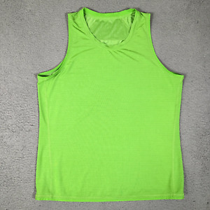 Lululemon Shirt Mens XL Green Stretch Sleeveless Tank Top Gym Workout Casual