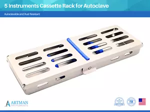 Estante de casete de 5 instrumentos para autoclave ARTMAN - Imagen 1 de 7