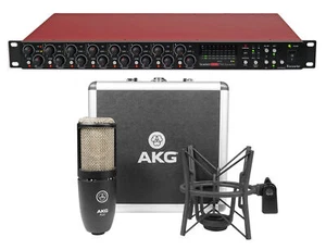 Focusrite Scarlett OctoPre Dynamic 8-Channel Microphone Mic Preamp+AKG Mic+Case - Picture 1 of 11