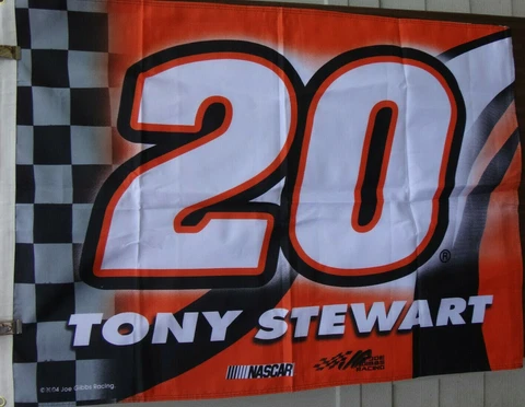 Tony Stewart # 20 HOME DEPOT DOUBLE SIDED 30 x 40 FLAG ! FREE SHIPPING ! Cover