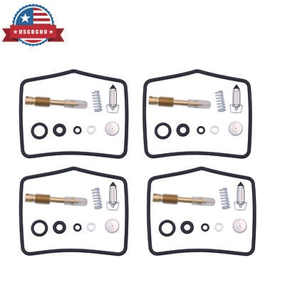 Kit de reconstrução de reparo de carburador 4 peças 18-2452 compatível com 80-83 Kawasaki 440 LTD KZ440 - Imagem 1 de 2
