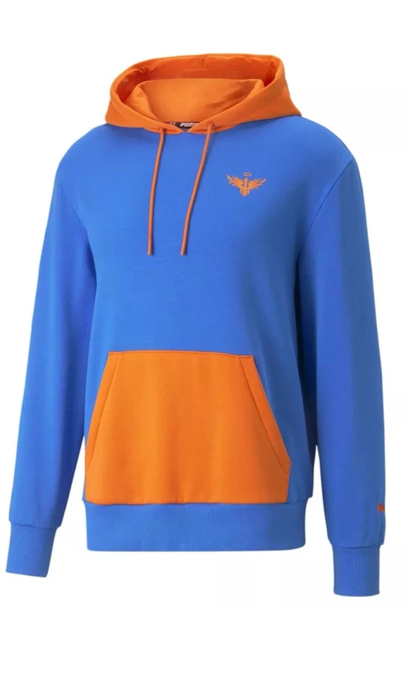 PUMA Melo Colorblock Pullover Hoodie Mens Size M Casual Outerwear 53800101