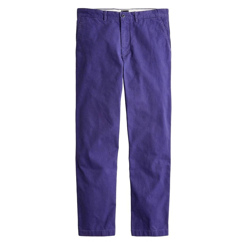 J.Crew Classic Relaxed Fit Chinos Mens 100% Cotton Flap Pockets Flat Front Pants - Image 1 of 1