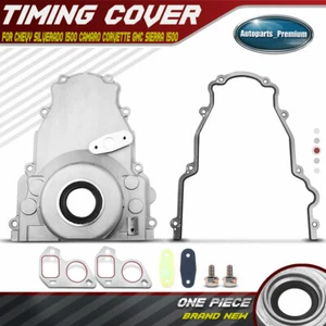 Engine Timing Cover & Install Gasket Set for Cadillac Chevy GMC Hummer Pontiac - Picture 1 of 9