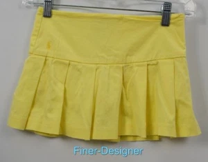 Ralph Lauren Girls Pony YOUTH Skirt Uniform pleated mini stretch cotton SZ 8 NEW - Picture 1 of 4