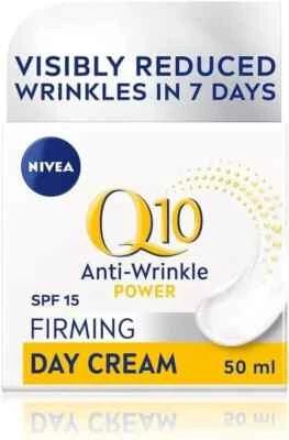 NIVEA Q10 Anti-Wrinkle Power SPF15 Firming Cream (50ml), Day Facial Moisturiser - Image 1 of 2