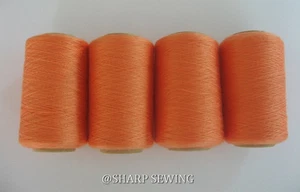 ORANGE PEEL #833 SPUN POLYESTER SERGER & QUILTING THREAD 4 TUBES 1000 YDS. EACH - Picture 1 of 1
