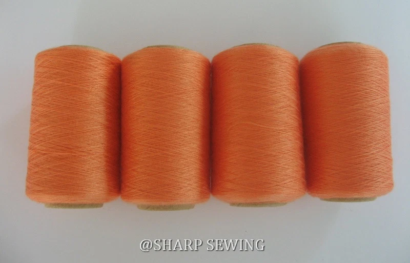ORANGE PEEL #833 SPUN POLYESTER SERGER & QUILTING THREAD 4 TUBES 1000 YDS. EACH - Image 1 of 1
