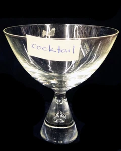HOLMEGAARD PRINCESS Teardrop Cocktail #115741 h. 3 7/8" NEW NEVER USED Denmark - Picture 1 of 6