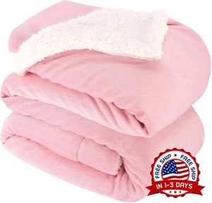 Manta Caliente 90x108 Grande King Para Invierno Cama Manta Lana Cobija NUEVO US - Picture 1 of 8