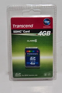 Scheda di memoria multimediale Transcend SDHC 4 GB classe 6; confezione OEM nuova non aperta - Foto 1 di 2