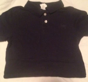 Crazy 8 Boys Size Xs 4 Short Sleeve Polo Shirt Dog Navy Blue - Picture 1 of 2