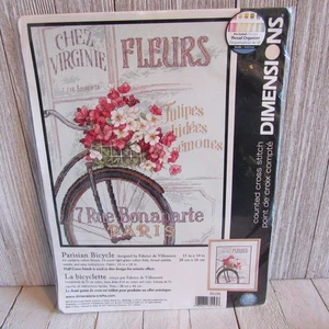 Dimensions Counted Cross Stitch Parisian Bicycle Pre-Owned NIP 35195 - Bild 1 von 4