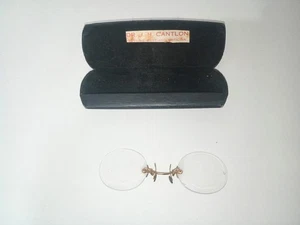 Antique Eyeglasses Spectacles In Case - Picture 1 of 5