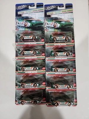 Hot Wheels Silver Series 7 Eleven 7/11 Toyota Supra LOT OF 10 - Image 1 of 4