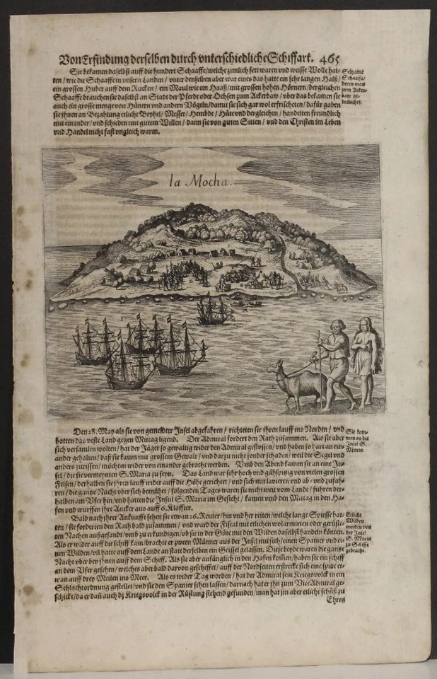 ISLA MOCHA E ISLA SANTA MARIA CHILE 1631 GOTTFRIED ESCASO MAPA ORIGINAL ANTIGUO Foto 1 de 1