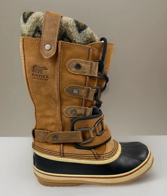 Sorel Joan of Arctic Knit II ELK Waterproof Insulated Boots Tall NL2143-286 Sz 8 - Image 1 of 4