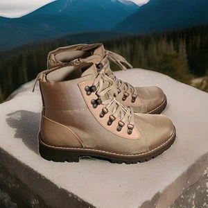 Cliffs by White Mountain Maximal Boots Women 6.5M Cream Faux Leather Hiking NIB - Picture 1 of 9