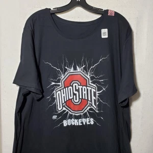 Ohio State Buckeyes Shirt Womens 5X Black NCAA Football Plus Size Tee Cotton - Picture 1 of 10