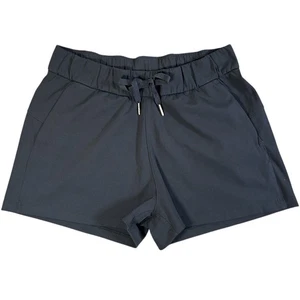 LULULEMON On The Fly Shorts SIZE 6 Black 2.5" Pockets Drawstring Luxtreme Active - Picture 1 of 8