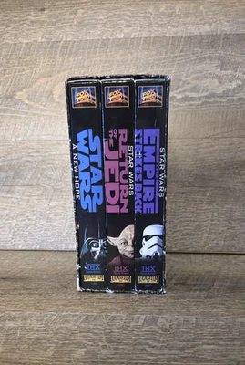 Original Star Wars Trilogy VHS 3-Pack - New Hope, Empire, Return of the Jedi - Image 1 of 4