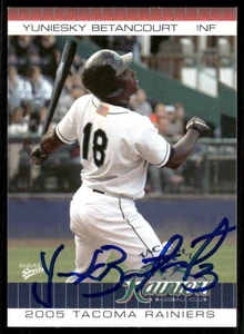 05 Tacoma Rainiers YUNIESKY BETANCOURT Signed Card autograph auto mariners cuba - Picture 1 of 1