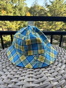 Cappello Obey Bucket Plaid Blu Giallo Spiaggia Costa Taglia Unica Small Vedi Misure - Foto 1 di 13