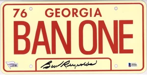 Placa de licencia autografiada de Burt Reynolds Smokey and the Bandit - BAS - Imagen 1 de 1