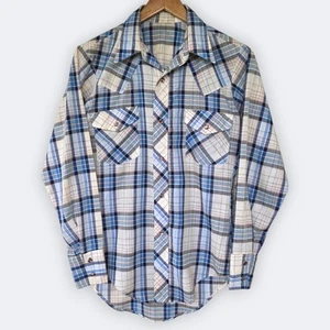 Vintage Pearl Snap Plaid Western Shirt Women's Size Small S Cowgirl Rodeo Boho - Picture 1 of 11