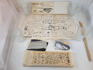 Gene Dubois Fairchild F-24 Flying Wood Modellflugzeug Bausatz PS-6 - Bild 1 von 5