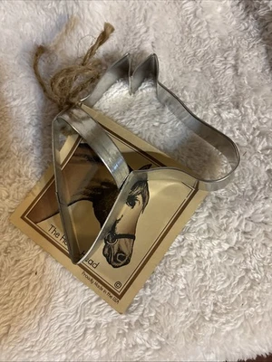 New Tin Horse Head Cookie Cutter With Recipe  & Handle Ann Clark Ltd. - image 1 of 4