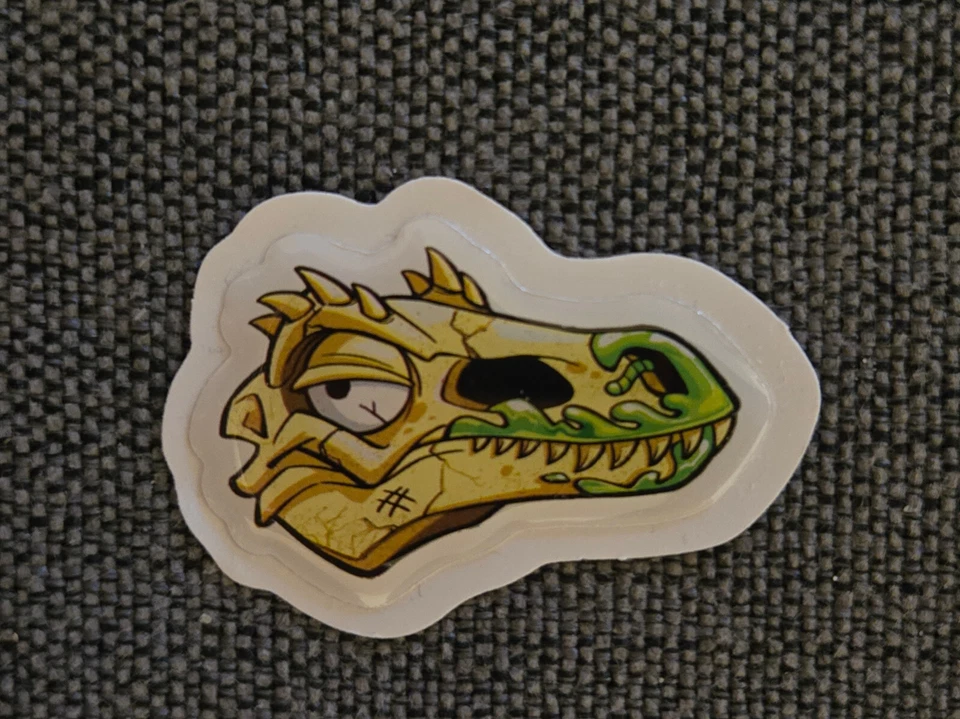 Zuru Smashers Dino Island Nano Huevo Dinosaurio Calavera 3D Hinchado Pegatina 1.8" Foto 1 de 1