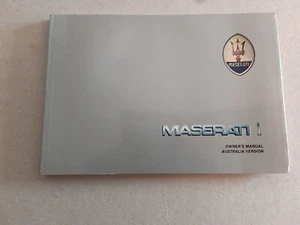 MASERATI MANUALE ISTRUZIONI VERSIONE AUSTRALIA SPYDER BITURBO 425i IN INGLESE - Foto 1 di 10