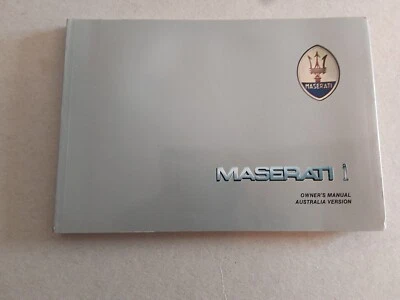 MASERATI MANUALE ISTRUZIONI VERSIONE AUSTRALIA  SPYDER BITURBO 425i  IN INGLESE - Immagine 1 di 4
