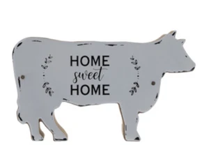 Farmhouse Cow Sign, Country Cow Decor, Home Sweet Home Cow Tier Tray Decor, Cows - Picture 1 of 12