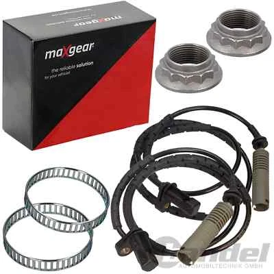2 MAXGEAR ABS-SENSOR + RING + ACHSMUTTER HINTEN passend für BMW E81-E88 E90-E93 - Bild 1 von 4